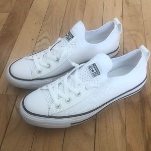 White knit shoreline Converse